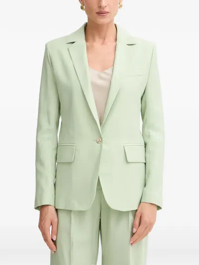 Morgan Vmedi.f Single-breasted Notched-lapels Blazer In Green