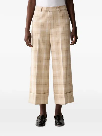 Mos Mosh Mmleyla Chels Check-pattern Cropped Trousers