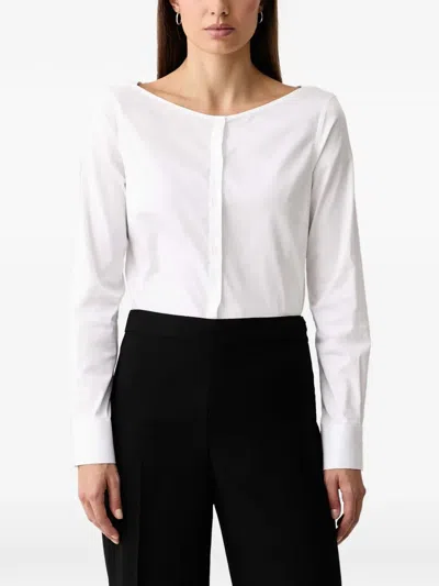 Mos Mosh Mmmanda Boat-neck Shirt In White
