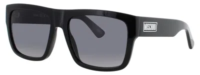 Moschino Bold Square Frame Sunglasses In Black