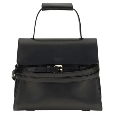 Pre-owned Moschino Buckle Shoulder Bag � Black
