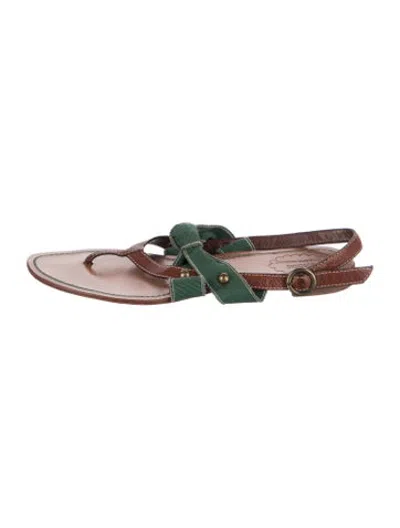 Pre-owned Moschino Cheap And Chic Leather Sandals In Multicolor