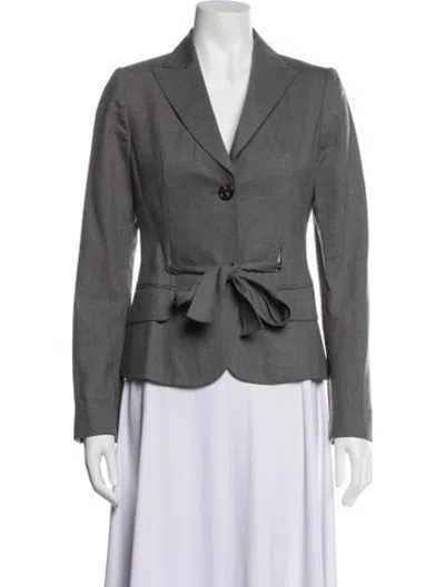 Pre-owned Moschino Cheap And Chic Vintage Virgin Wool Blazer In Grey