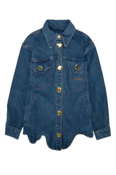 Moschino Kids-style Boys Quilted Jacket In Blue