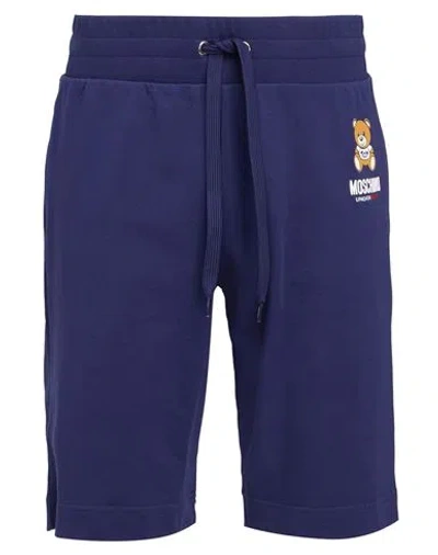 Moschino Man Sleepwear Navy Blue Size Xs Cotton, Elastane