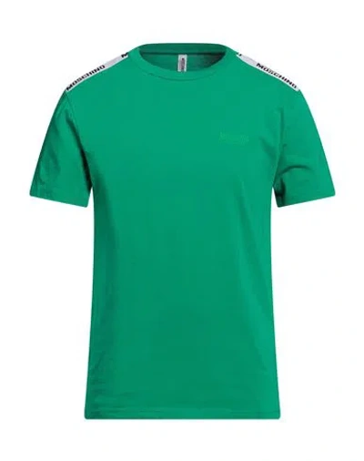 Moschino Man T-shirt Green Size L Cotton