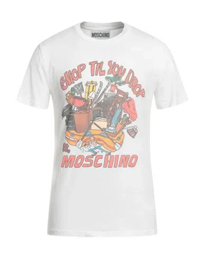 Moschino Man T-shirt White Size 46 Cotton