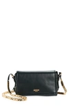 Moschino Mini Letter Leather Shoulder Bag In A1555 Fantasy Print Black