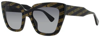 Moschino Pilot Plastic Sunglasses For Men In Green