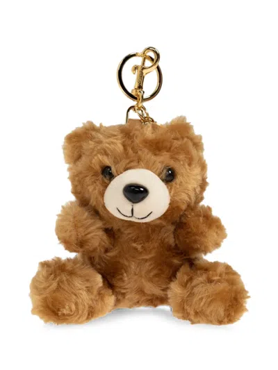 Moschino Teddy Bear Pendant Keyring In Brown