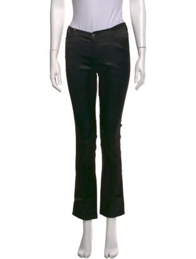 Pre-owned Moschino Vintage Flared Pants In Black