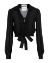 Moschino Woman Shirt Black Size 4 Silk