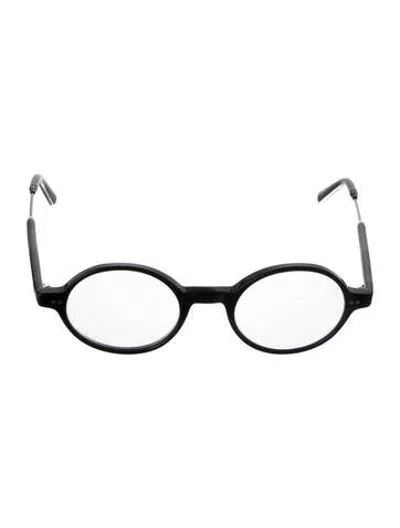 Pre-owned Moscot Gittel Round Eyeglasses In Black