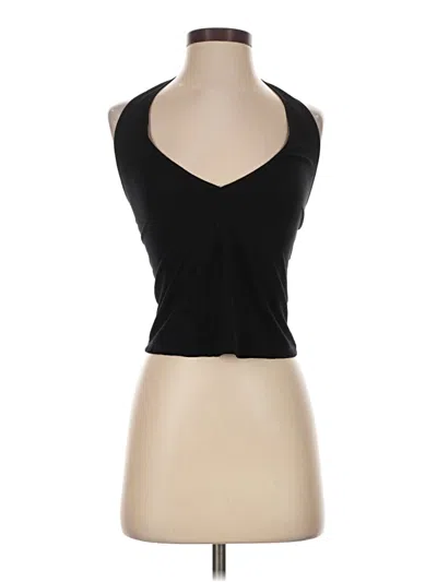 Pre-owned Motel Tank Top Black Halter Neckline Tops