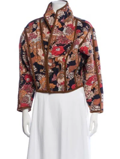 Pre-owned Mother Floral Print Jacket In Neutrals