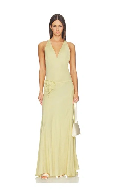Mother Of All Fran Belt Dress In Yellow