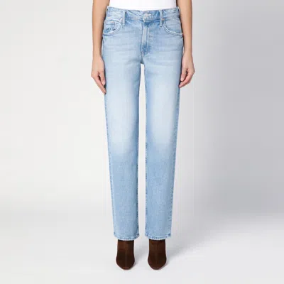 Mother Washed Jeans Smarty Pants In Light Blue