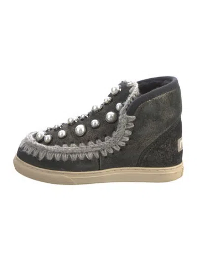 Pre-owned Mou Leather Patterned Boots In Multicolor