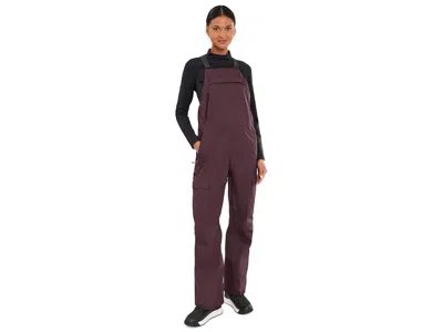 Mountain Hardwear Firefalltm Bib Women's Outerwear Deep Mulberry: Xl R, Polyester In Burgundy