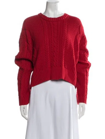 Pre-owned Moussy Crew Neck Sweater In Red