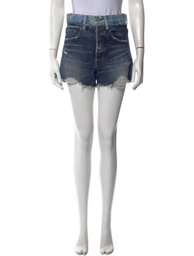 Pre-owned Moussy Mini Shorts In Blue
