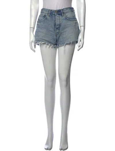 Pre-owned Moussy Mini Shorts In Blue