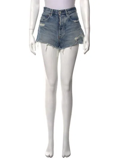 Pre-owned Moussy Mini Shorts In Blue