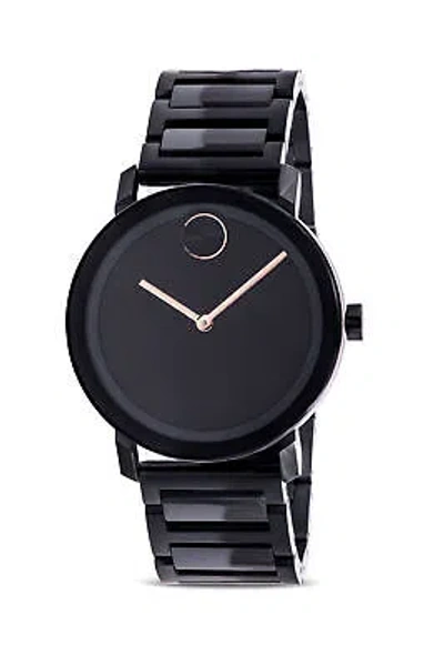 Pre-owned Movado Bold Evolution Stainless Steel Mens Watch 3600752