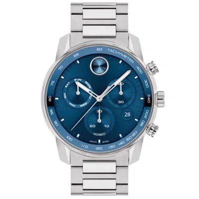 Movado Chronograph Swiss Movement Watch In Metallic