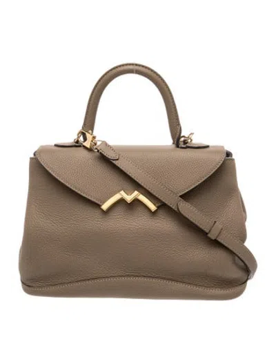 Pre-owned Moynat Leather Gaby Bb In Brown
