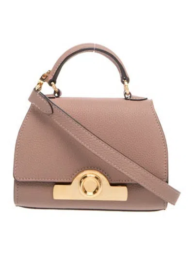 Pre-owned Moynat Leather Top Handle Bag In Neutrals