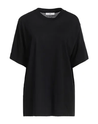Mrt Woman T-shirt Black Size Xl Cotton, Silk