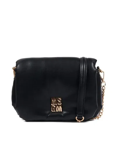 Msgm "eco-leather" Bag In Black