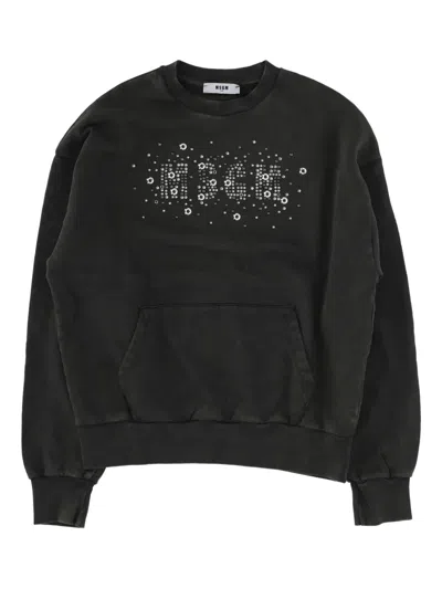 Msgm Kids' Embellished Sweatshirt In Multi