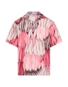 Msgm Man Shirt Pink Size 15 Cotton