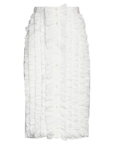 Msgm Midi Skirts In White
