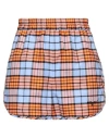Msgm Woman Shorts & Bermuda Shorts Orange Size 6 Cotton
