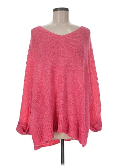 Pre-owned Mud Pie Pullover Sweater In Pink