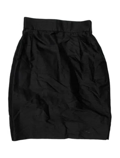 Pre-owned Mugler Mini Skirt In Black