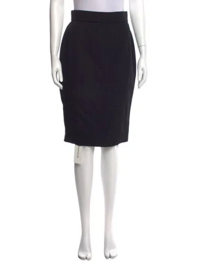 Pre-owned Mugler Vintage Knee-length Skirt In Black