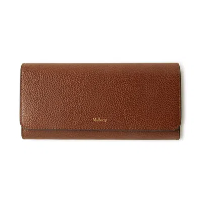 Mulberry Continental Wallet In Oak