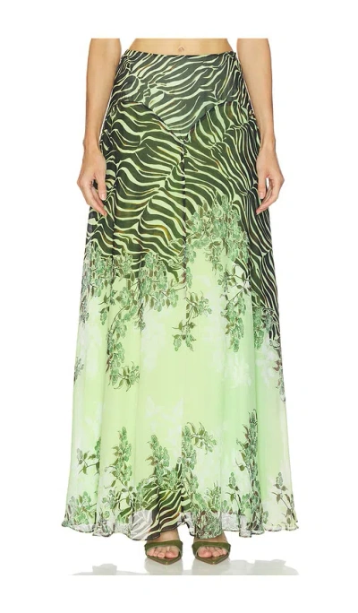 Muma World Midori Lyra Skirt In Green