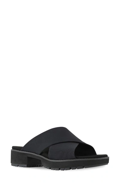 Munro Dekkie Slide Sandal In Black