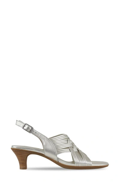 Munro Marianna Slingback Sandal In Metallic