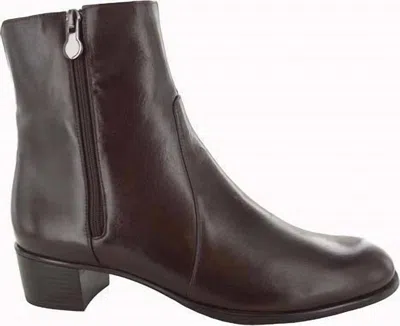 Munro Women's Linda Booties In Brown Leather In Multi