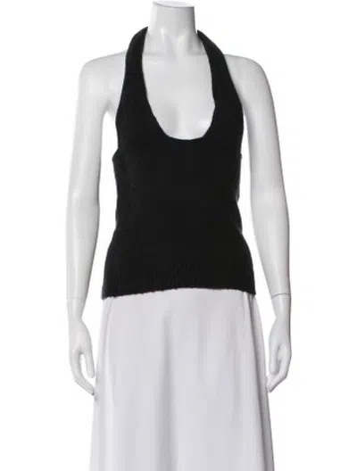 Pre-owned Musier Paris Halterneck Sweater In Black