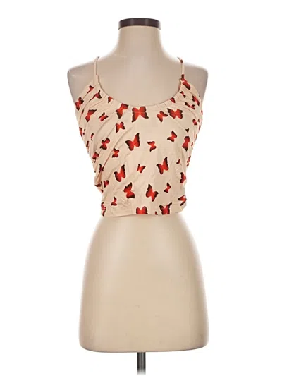 Pre-owned Musier Paris Tank Top Red Halter Neckline Tops