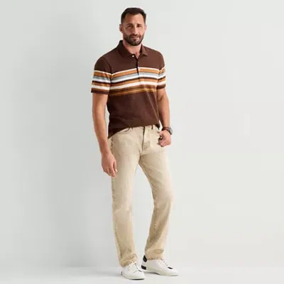 Mutual Weave Mens Straight Leg Jean In Neutral