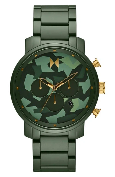Mvmt Camo Chronograph Bracelet Watch, 45mm In Green