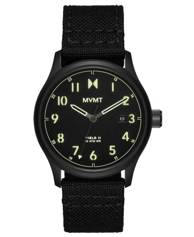 Mvmt Field Ii Men's Black Nylon Watch 41mm